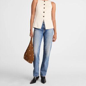 Madewell The Petite Longline Straight Jean in Atlin Wash